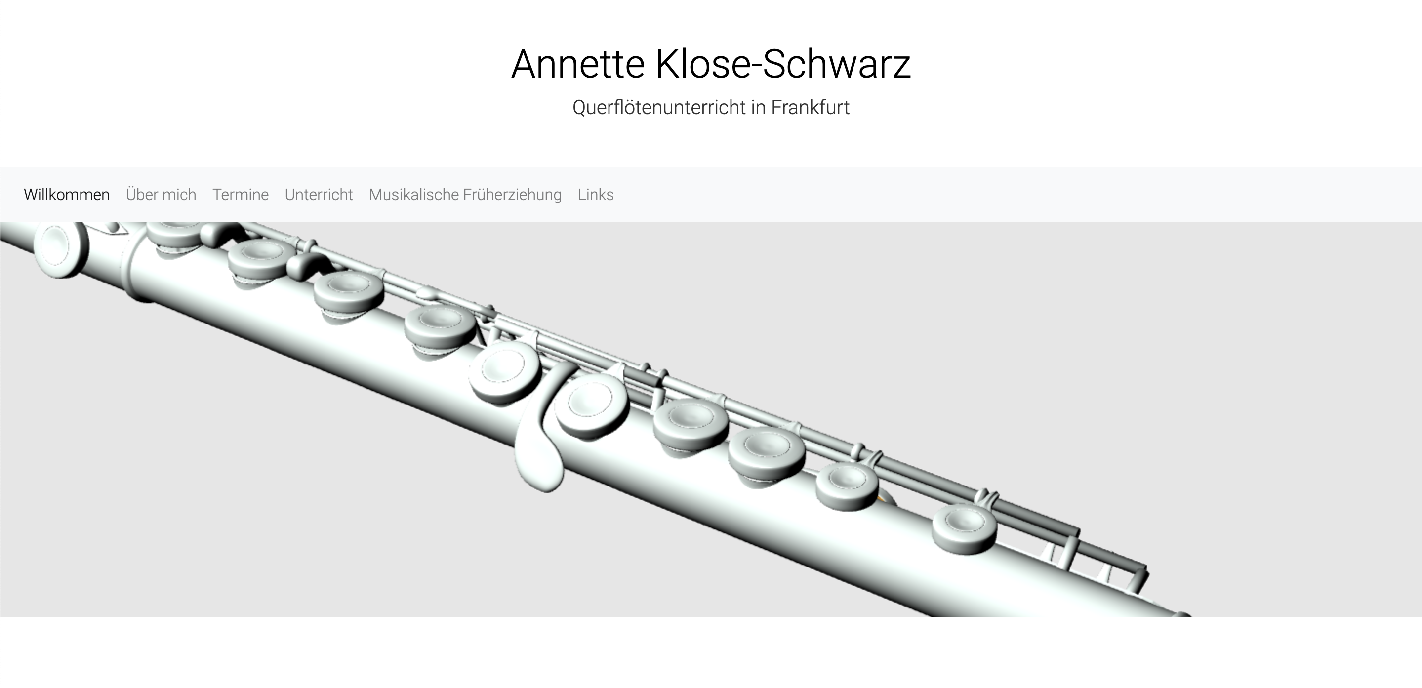 website project Annette Klose-Schwarz homepage