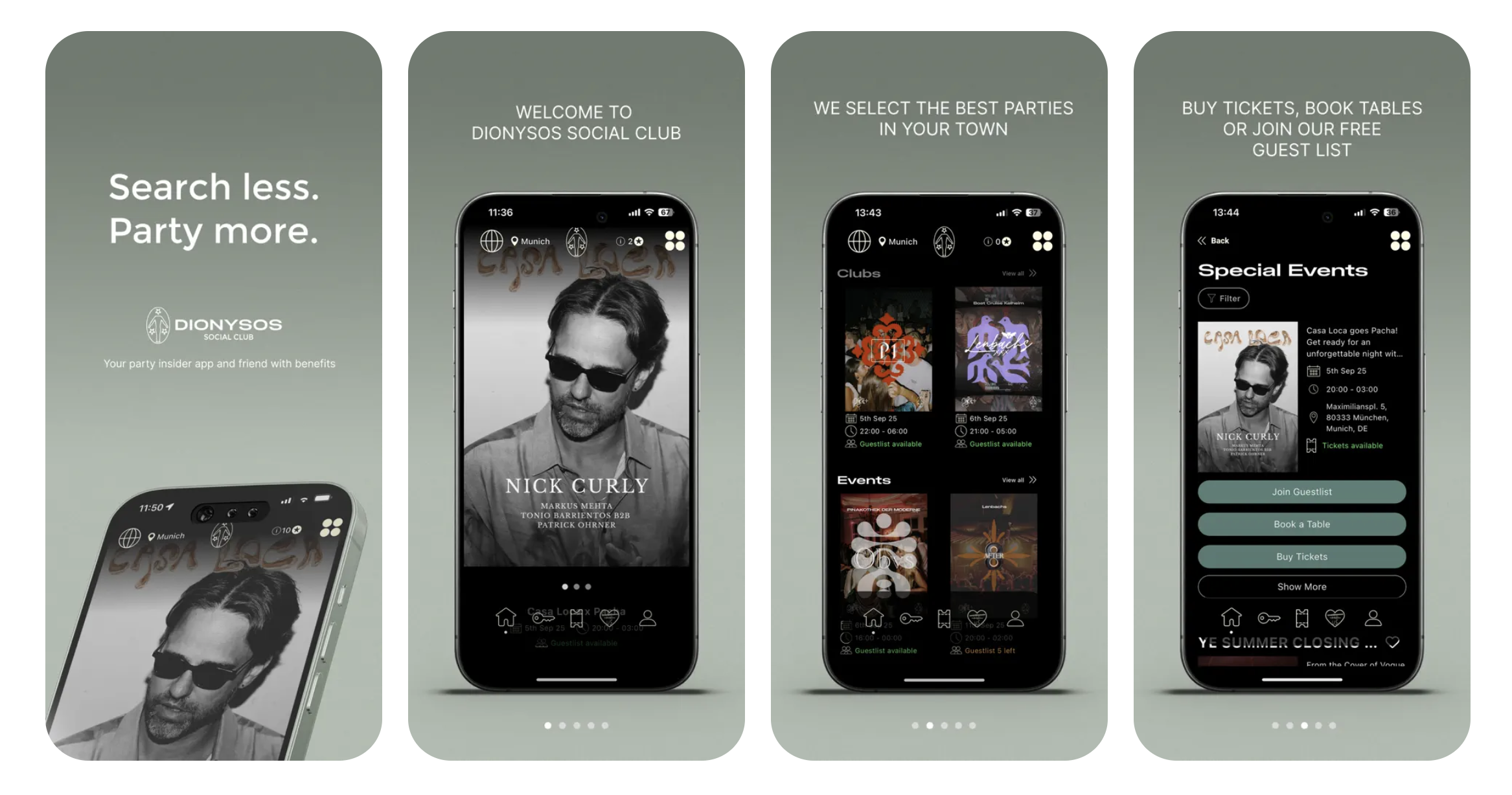 Dionysos Social Club App