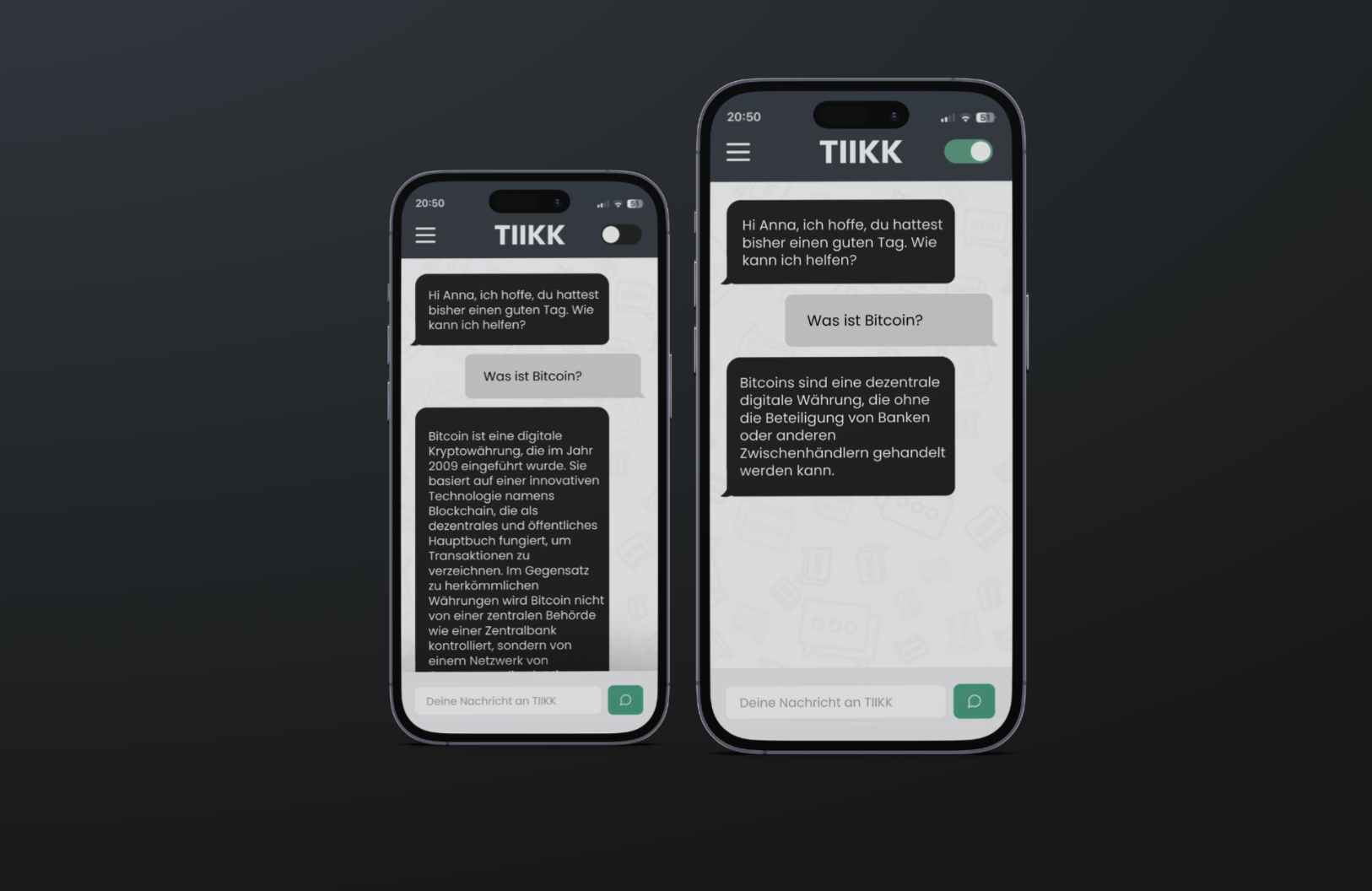 TIIKK App screens